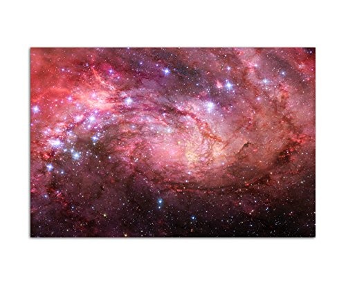 120x80cm - Weltall Galaxie Sterne Planeten - Bild auf...
