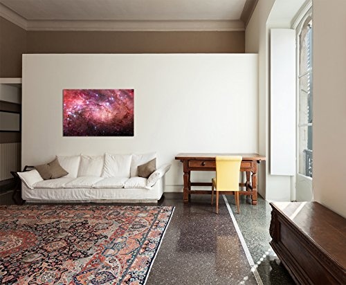 120x80cm - Weltall Galaxie Sterne Planeten - Bild auf Keilrahmen modern stilvoll - Bilder und Dekoration