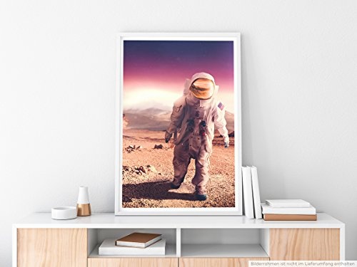 Best for home Artprints - Astronaut in Mondlandschaft-...