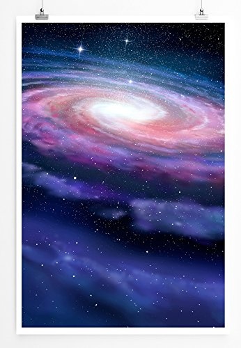 Best for home Artprints - Illustration - Spiralförmige Galaxie - Fotodruck in gestochen scharfer Qualität