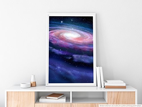 Best for home Artprints - Illustration - Spiralförmige Galaxie - Fotodruck in gestochen scharfer Qualität