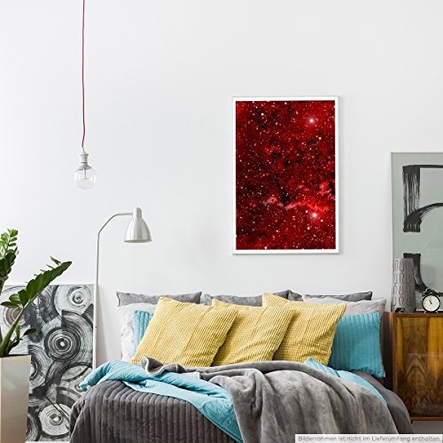Best for home Artprints - Künstlerische Fotografie - Rote Galaxie- Fotodruck in gestochen scharfer Qualität