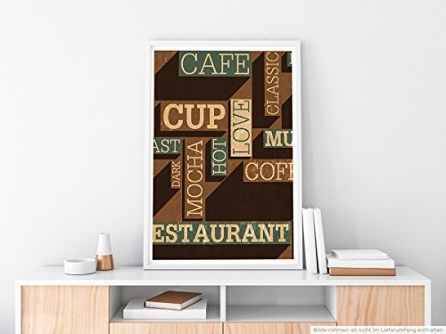 Best for home Artprints - Wandbild - Kaffee Collage- Fotodruck in gestochen scharfer Qualität