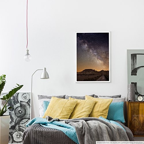 Best for home Artprints - Art - Milchstraße über Bardenas Spanien- Fotodruck in gestochen scharfer Qualität