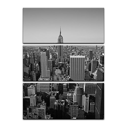 Wandbild - New York V - Bild auf Leinwand - 80 x 120 cm...