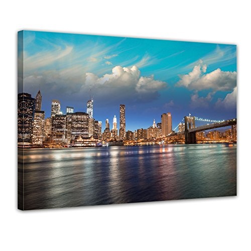 Wandbild - New York VI - Bild auf Leinwand - 70x50 cm...