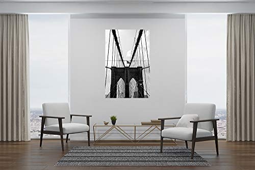 Bilderdepot24 Fototapete selbstklebend New York Bridge I - 130x200 cm - Wandposter Tapete Motivtapete - Hängebrücke Vereinigte Staaten