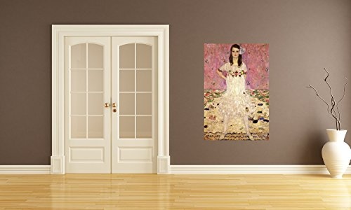 Bilderdepot24 Vlies Fototapete Gustav Klimt - Alte Meister - Portrait der Eugenia Primavesi - 65x100 cm - mit Kleister - Poster - Foto auf Tapete - Wandbild - Wandtapete - Vliestapete
