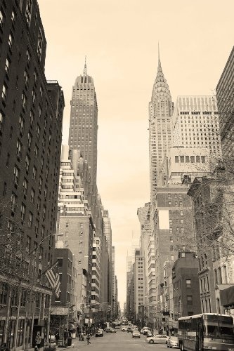 Bilderdepot24 Vlies Fototapete - Manhattan Street View -...