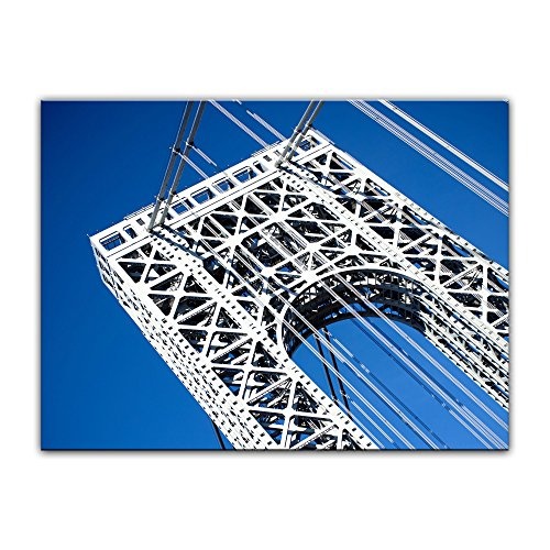 Keilrahmenbild - George Washington Bridge - Bild auf...
