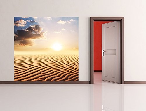 Bilderdepot24 Vlies Fototapete - Sahara - Wüste in Afrika - 200x200 cm - mit Kleister - Poster - Foto auf Tapete - Wandbild - Wandtapete - Vliestapete
