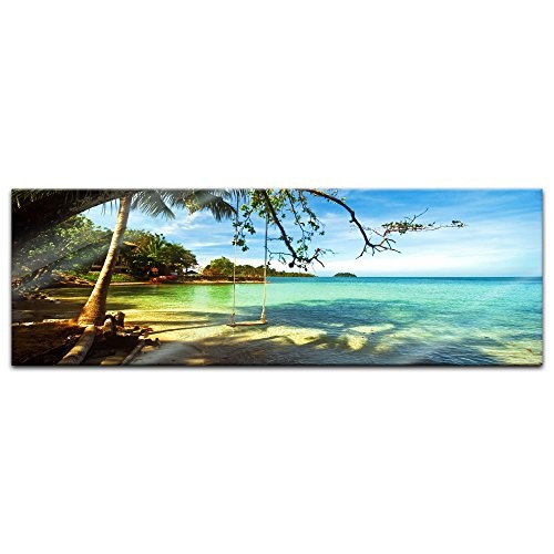 Glasbild - Tropical Beach Under Blue Sky - Thailand - 120...