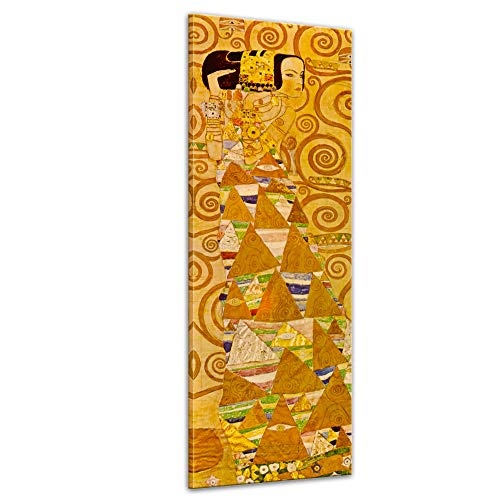 Keilrahmenbild Gustav Klimt Die Erwartung - 30x90cm...