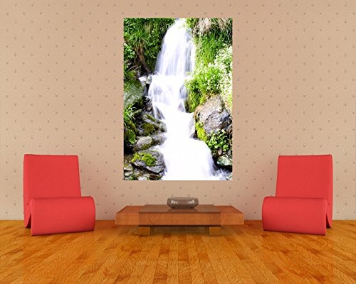 Fototapete selbstklebend Kleiner Wasserfall - 100x150 cm - Wandtapete - Poster - Dekoration - Wandbild - Wandposter - Bild - Wandbilder - Wanddeko