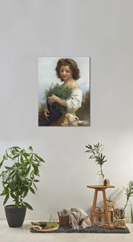 Leinwandbild William-Adolphe Bouguereau Kleine Esmeralda - 90x120cm hochkant - Keilrahmenbild Bild auf Leinwand Gemälde