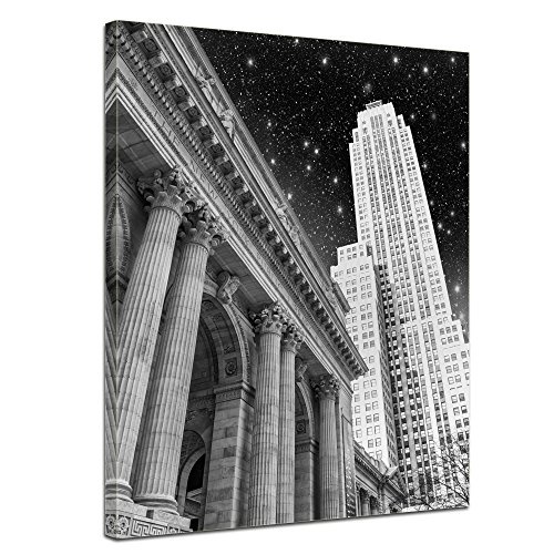 Wandbild - New York in der Nacht - USA - Bild auf...