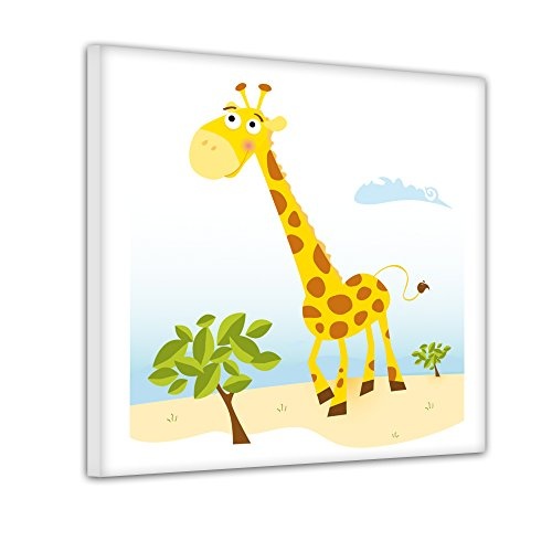 Bilderdepot24 Giraffe - Ausmalbild auf Leinwand,...