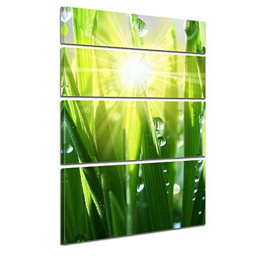 Keilrahmenbild - Gras II - Bild auf Leinwand - 120x180 cm...