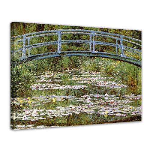Wandbild Claude Monet Die japanische Brücke -...