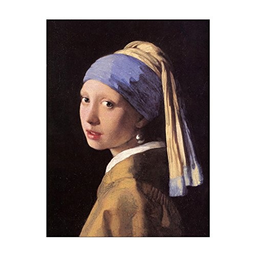 Wandbild Jan Vermeer Das Mädchen mit dem Perlenohrgehänge - 30x40cm hochkant - Alte Meister Berühmte Gemälde Leinwandbild Kunstdruck Bild auf Leinwand