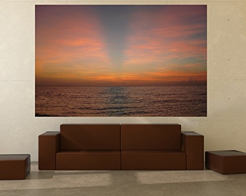 Bilderdepot24 Vlies Fototapete - Sonnenuntergang am Meer - 230x150 cm - mit Kleister - Poster - Foto auf Tapete - Wandbild - Wandtapete - Vliestapete