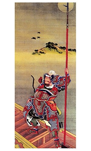 Bilderdepot24 Türtapete selbstklebend - Katsushika Hokusai - Samurai 90 x 200 cm - einteilig Türaufkleber Türfolie Türposter - Maler Alte Meister Kunstwerk Japan Künstler Kultur