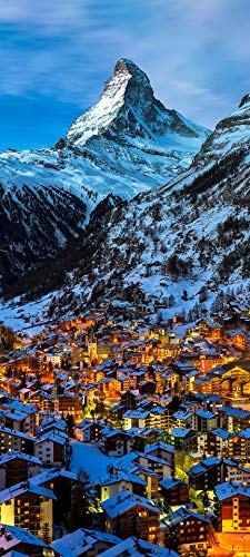 Bilderdepot24 Türtapete selbstklebend Zermatt am...