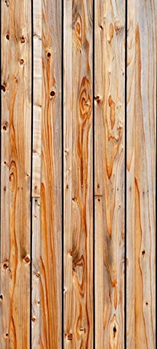 Bilderdepot24 Türtapete selbstklebend Holzplanken 90 x 200 cm - einteilig Türaufkleber Türfolie Türposter - Holz Struktur Textur Baum Rohstoff Pflanze