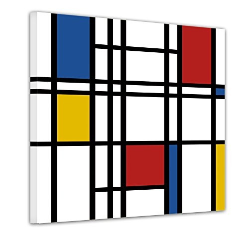 Bilderdepot24 Wandbild - Mondrian Retro - Bild auf...