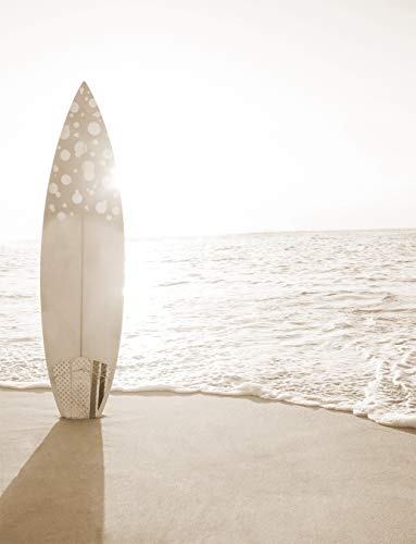 Bilderdepot24 Vlies Fototapete - Surfboard am Strand - sephia - Sepia - 150x200 cm - mit Kleister - Poster - Foto auf Tapete - Wandbild - Wandtapete - Vliestapete