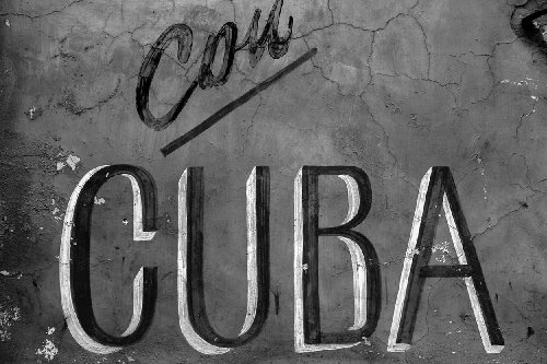 Bilderdepot24 Vlies Fototapete - Cuba - schwarz Weiss - 180x120 cm - mit Kleister - Poster - Foto auf Tapete - Wandbild - Wandtapete - Vliestapete