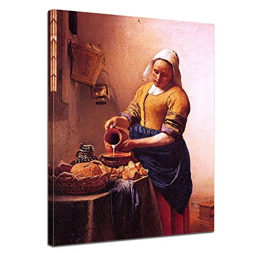 Leinwandbild Jan Vermeer Dienstmagd mit Milchkrug -...