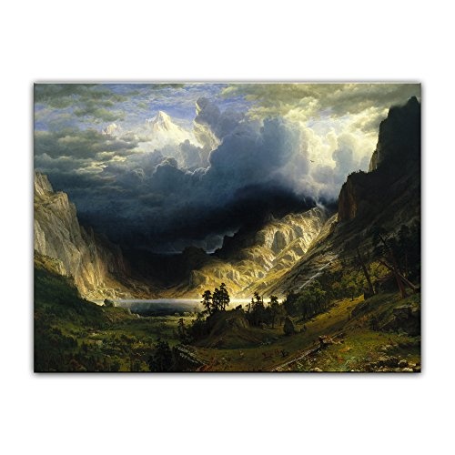 Leinwandbild Albert Bierstadt A Storm in The Rocky...
