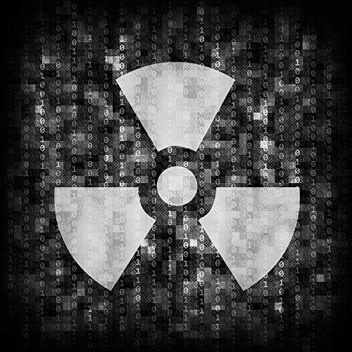 Bilderdepot24 Vlies Fototapete - Radioaktiv - schwarz Weiss - 300x300 cm - mit Kleister - Poster - Foto auf Tapete - Wandbild - Wandtapete - Vliestapete