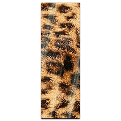 Glasbild - Leopardenfell - 40 x 120 cm - Deko Glas -...