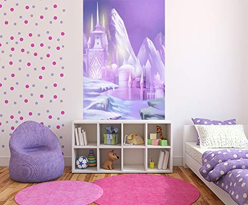 Bilderdepot24 Fototapete selbstklebend Kinderbild - Eispalast - Pastell - 200x300 cm - Poster - Dekoration - Wandbild - Wandposter - Wand - Wanddeko