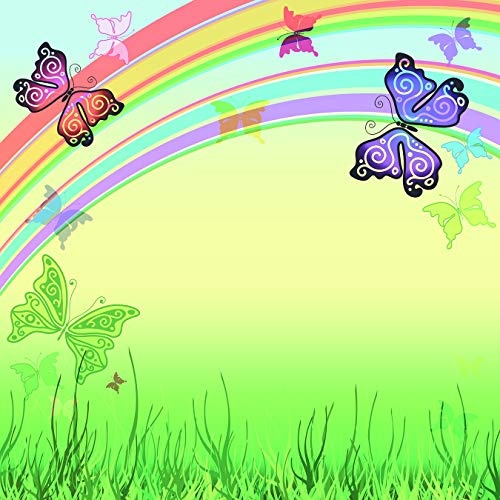 Bilderdepot24 Vlies Fototapete - Kinderbild - Schmetterlinge - Pastell - 300x200 cm - Poster - Foto auf Tapete - Wandbild - Wandposter - Wand