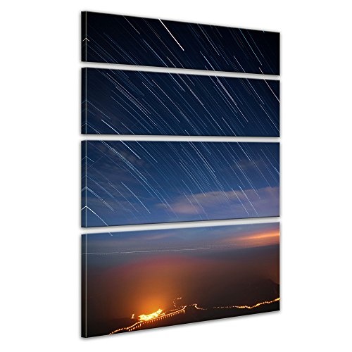 Keilrahmenbild - Sternenschauer - Bild auf Leinwand - 120...
