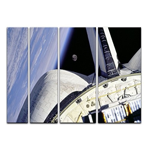 Keilrahmenbild - Space Shuttle - Bild auf Leinwand 180 x...