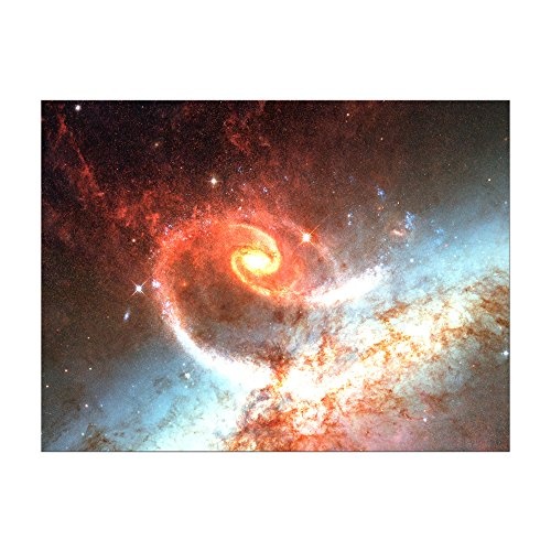Keilrahmenbild - Spiralgalaxie - Bild auf Leinwand - 120x90 cm - Leinwandbilder - Landschaften - Astronomie - Universum - Spiralnebel