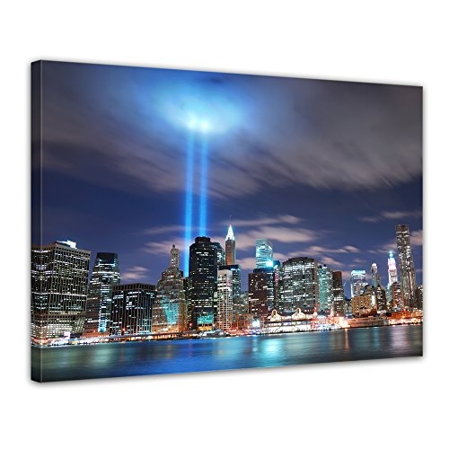 Wandbild - New York City Manhattan at Night - USA - Bild...