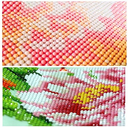 DIY 5D Diamond Painting by Number Kits, Crystal Rhinestone Diamond Embroidery Paintings Pictures Arts Craft for Home Wall Decor,Elephant