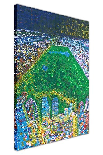 New York City Central Park auf Rahmen Leinwand Wand Art Prints Ölgemälde Nachdruck Home Dekoration Bilder, canvas, 01- A4 - 12" X 8" (30cm X 20cm)