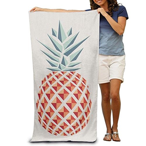 Red Pineapple Canvas Adult Super Absorbent Beach Towel...