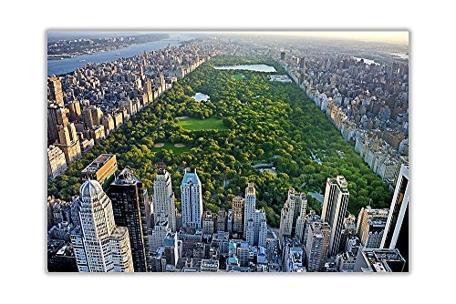 CANVAS IT UP Iconic New York Central Park Landschaft Landschaft Bilder auf Leinwand Modern Art Prints Wand Bilder Größe: A1-86,4 x 61 cm (86 cm x 60 cm)