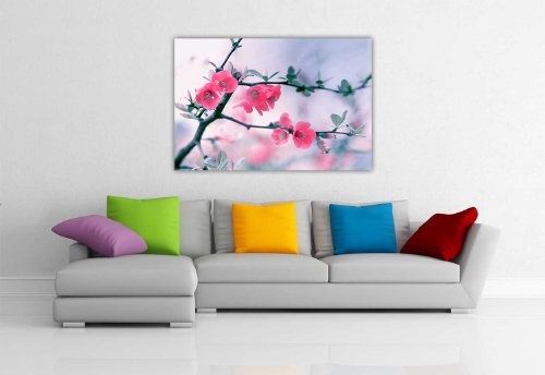 CANVAS IT UP Floral Leinwände Art Wand Bilder Prints Blooming Spring lila Blüten auf Baum Foto Druck Raum Dekoration Fotos Home Kunstdruck auf Leinwand