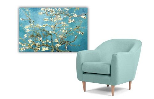 Klassischer Leinwanddruck, Mandelblüte, Van Gogh, Landschaftsbilder, Kunst, canvas holz, 7- A1 - 24" X 30" (60CM X 76CM)