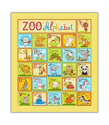 CANVAS IT UP Zoo Alphabet für Kinder auf Rahmen...