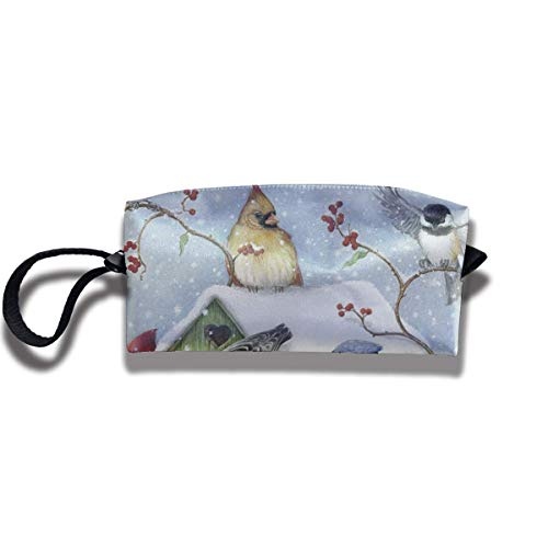 Travel Make-Up Bags Winter Birds Women Cosmetic Bag...