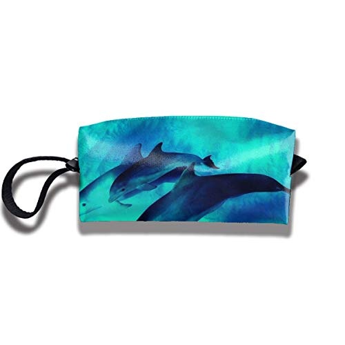 Travel Make-Up Bags Two Dolphins Women Cosmetic Bag...